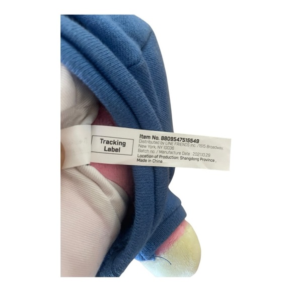 BT21 COOKY Street Mood Standing Doll K-POP Blue Hoodie and Yellow Hat beanie - Picture 7 of 13